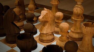 3d Render of Chess set photo