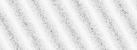 Black rippled grit halftone texture. Grunge diagonal noise stripe pattern. Vanishing sandy grain gradation wallpaper. Dotted lined fade gradient background. Gritty pixel comic overlay backdrop vector