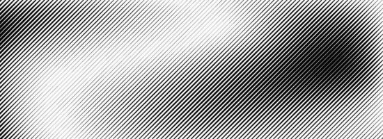Black fading linear gradient texture. Diagonal striped gradation background. Thin to thick slanted pattern backdrop. Oblique vanishing parallel stroke wallpaper. Straight line overlay vector