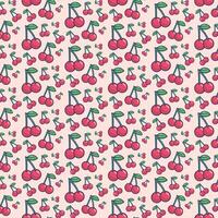Cherry Pattern Background vector