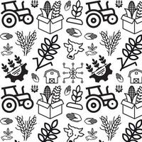 Background with agronomic pattern vector