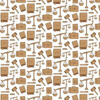 Background with various lawyer icon patterns vector