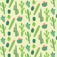 Cactus Pattern Background vector