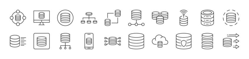 Coin, Savings, Money Pack of Thin Icons. Editable Stroke. Suitable for Web Sites, Books, Cards, Apps vector