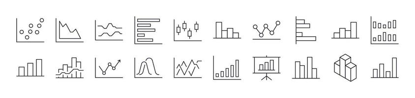 Progress Bar, Growth, Diagram Related Image Collection. Editable Stroke. Perfect for Infographics, Articles, Books, Flyers, Banners vector