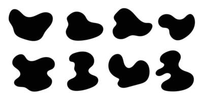 Modern abstract fluid blob liquid shape design vector