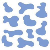 Organic blob shape abstract. illustration isolated on white background vector