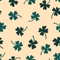 Clover Seamless Pattern illustration for Print, Wallpaper, Decoration. vector