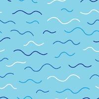 Bunch of Wave Seamless Pattern illustration Design vector