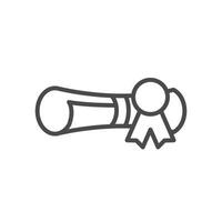 diploma outline icon design good for mobile app vector