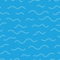 Outline Bunch of Wave Seamless Pattern illustration Design vector