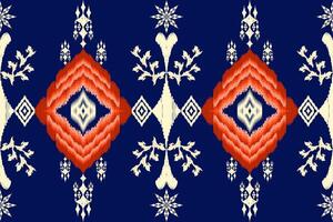 Aztec style embroidery abstract pattern vector