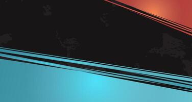 Blue orange geometric abstract background overlapping layers on bright space vector