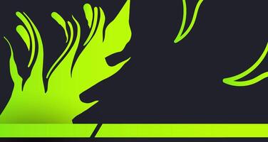 Abstract grunge background with green brush texture vector