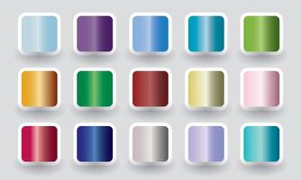 Collection of gradient gems and jewels colour palette. Colour palette trends vector