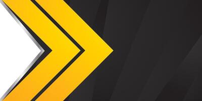 Black yellow geometric abstract background design vector
