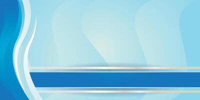 Blue abstract background template design vector