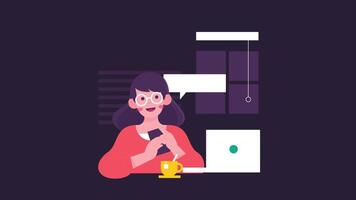 Customer Reviews on Website, Animated Feedback, 5-Star Rating, Satisfied Customer Review for Digital Marketing 2d animation video