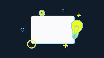 white banner for text, information. Text space, text placement for Marketing and advertising video