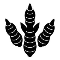 Creative turmeric icon design in for spice and health themes vector