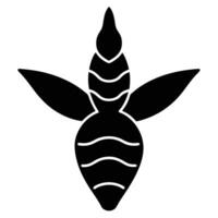 Creative turmeric design as a silhouette for food and spice visuals vector