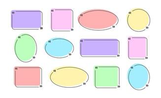 Collection speech bubbles and thoughts. Flat line clouds for remarks, thoughts and messages. illustration isolated on white background for any projects vector