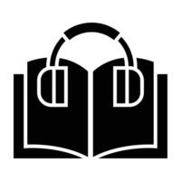 Audio Book Icon Design vector