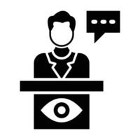 Witness Icon Design vector