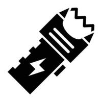 Taser Icon Design vector