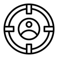 Target Audience Line Icon Design vector