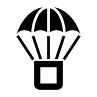 Parachuting Icon Design vector