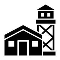 Military Base Icon Design vector