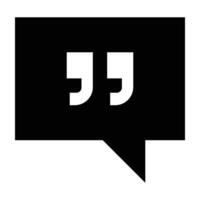 Quote Icon Design vector