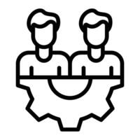 Human Resources Line Icon Design vector
