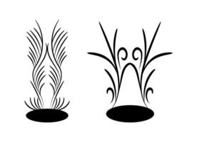 Decorative calligraphic divider and border for vignette scrapbook ornament vector