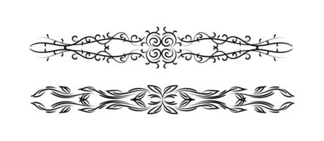 divider and border for vignette scrapbook ornament vector