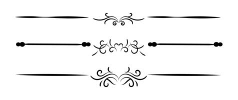 Ornamental decorative elements on white background vector