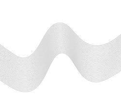 Stylish Wavy Line Artwork with Color vector