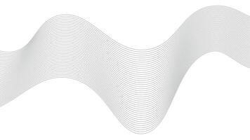 Smooth Wave line Art vector