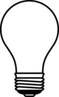 black light bulb without background vector
