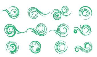 Decorative Swirl Ornament Elements for Timeless Patterns vector