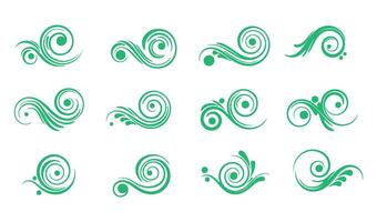 Artistic Swirl Calligraphic Ornament Collection for Designers vector