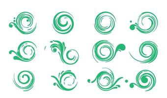 Creative Swirl Ornament Collection for Elegant Design Projects vector