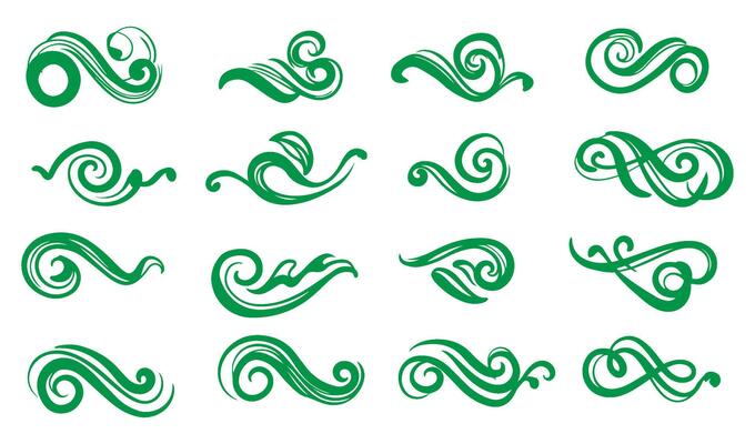 Vintage Inspired Calligraphic Flourishes and Borders Set