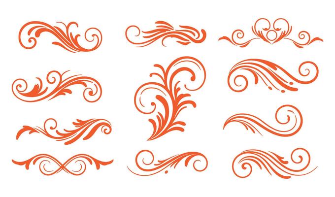 Stunning Ethereal Swirls Set for Elegant Graphic Design
