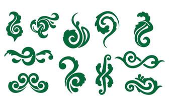 Artistic Whimsical Whorls and Swirls Set for Timeless Creations vector
