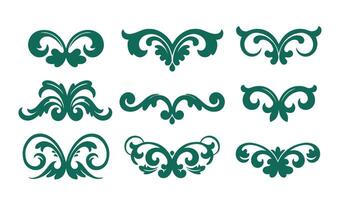Ornamental Swirls and Whorls Set for Sophisticated Calligraphy vector