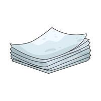 Illustration of Stack of paper vector