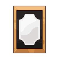 Unique empty photo frame illustration vector