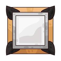 illustration of Unique empty photo frame vector